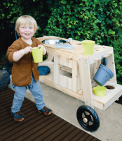 Hochwertige Matschküche mit Spühlbecken Mobil